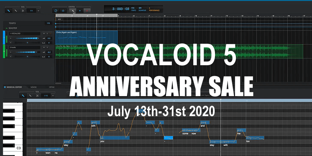 Vocaloid 5 2nd Anniversary Sale: ~15% Off For July 2020